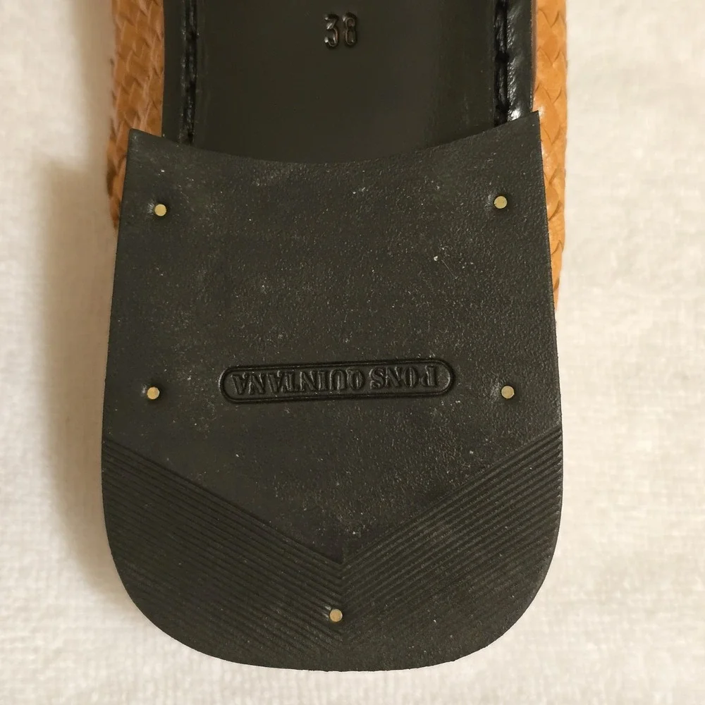 PONS QUINTANA for BERGDORF GOODMAN Womens‎ Leather Mule Slides Sandals 38 / US 8